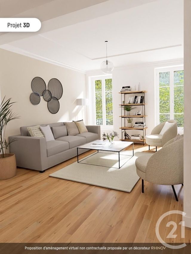 Appartement F3 à vendre - 3 pièces - 65.9 m2 - LYON - 69006 - RHONE-ALPES - Century 21 Rive Gauche