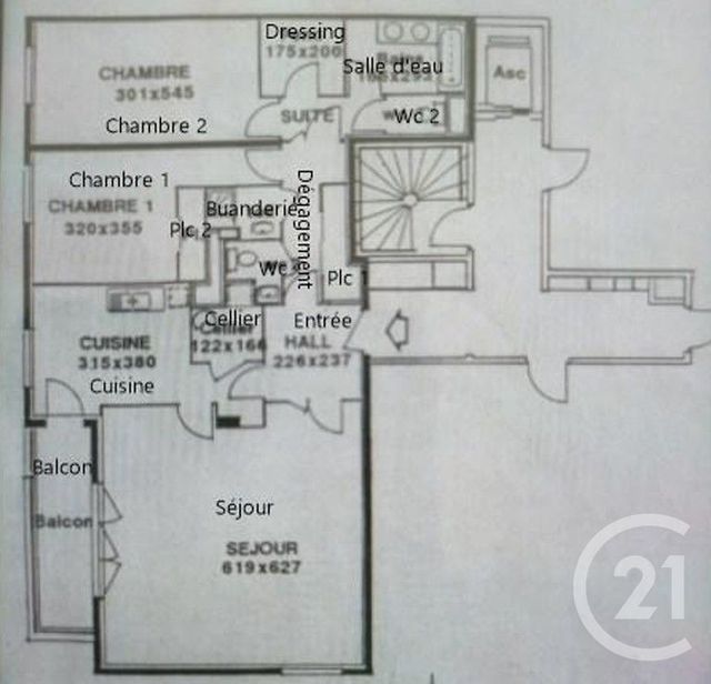 Appartement T3 à vendre - 4 pièces - 112.94 m2 - LYON - 69003 - RHONE-ALPES - Century 21 Rive Gauche