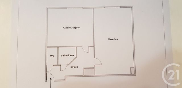 Appartement F1 bis à vendre - 2 pièces - 27.7 m2 - LYON - 69006 - RHONE-ALPES - Century 21 Rive Gauche