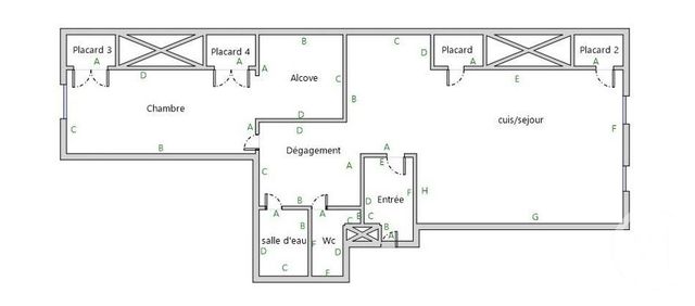 Appartement T2 à vendre - 2 pièces - 75.13 m2 - LYON - 69006 - RHONE-ALPES - Century 21 Rive Gauche