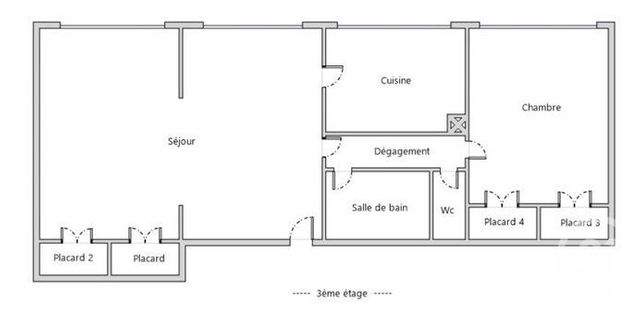Appartement T2 à vendre - 2 pièces - 53.02 m2 - LYON - 69006 - RHONE-ALPES - Century 21 Rive Gauche